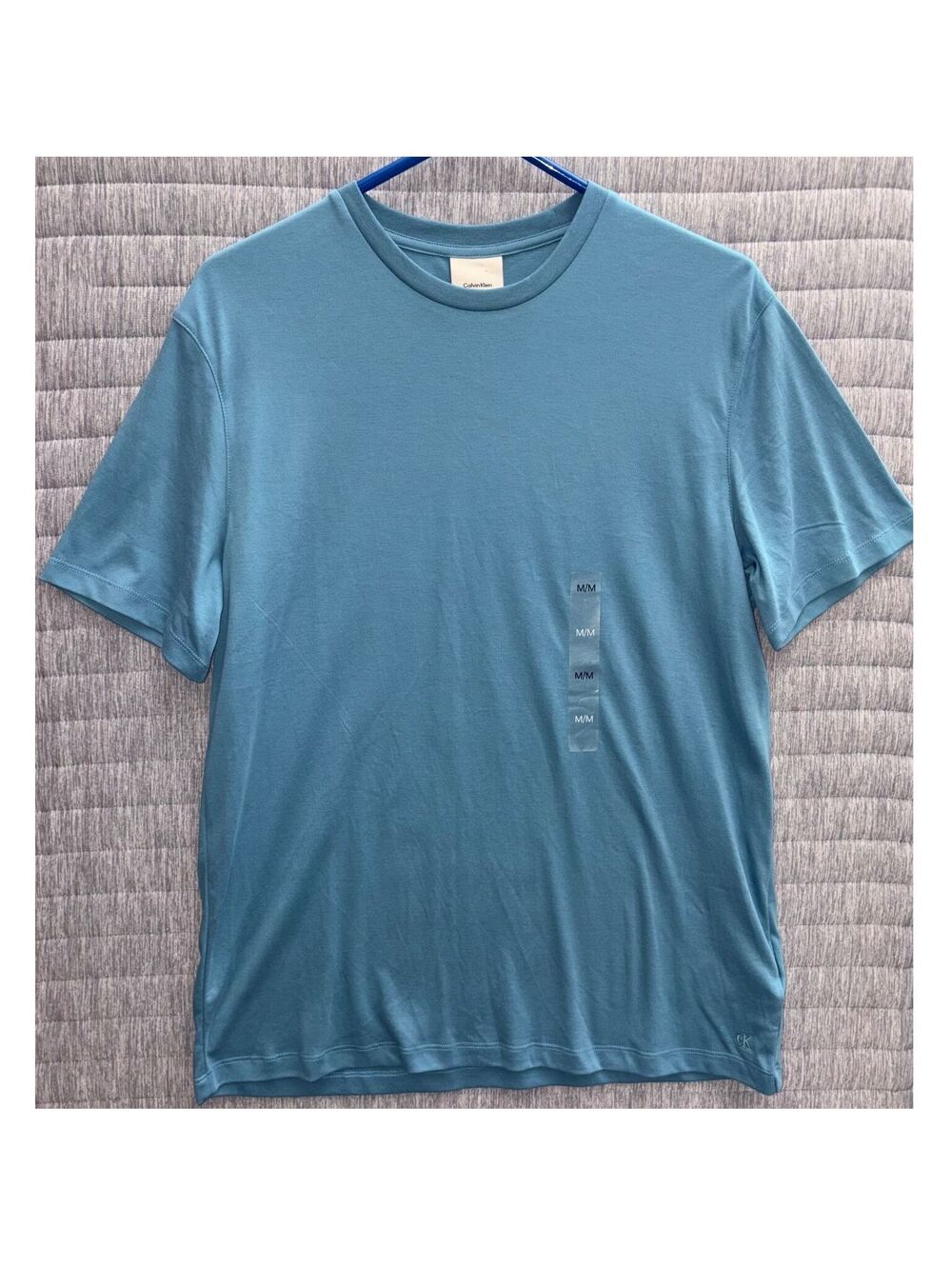 Calvin Klein Classic Fit Supima Cotton T-Shirt Medium Blue NWT Quiet Luxury